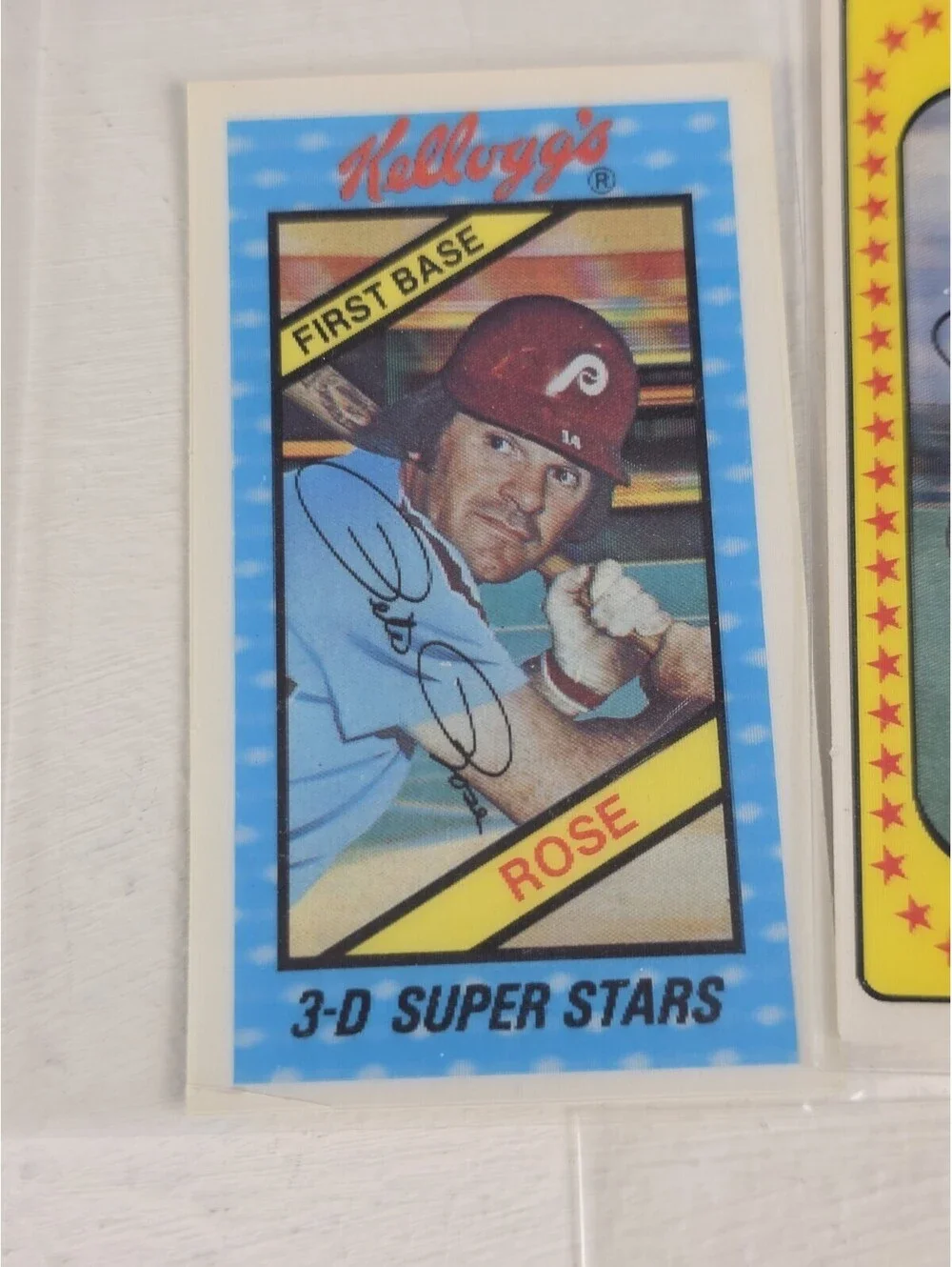 Pete Rose Reds Phillies Kellogg's Card Lot With Grenada Stamp